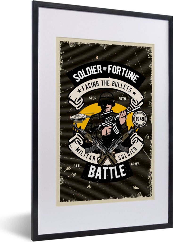 MuchoWow® MuchoWow® Gerahmtes Poster Jahrgang - Gewehr - Produktbild 