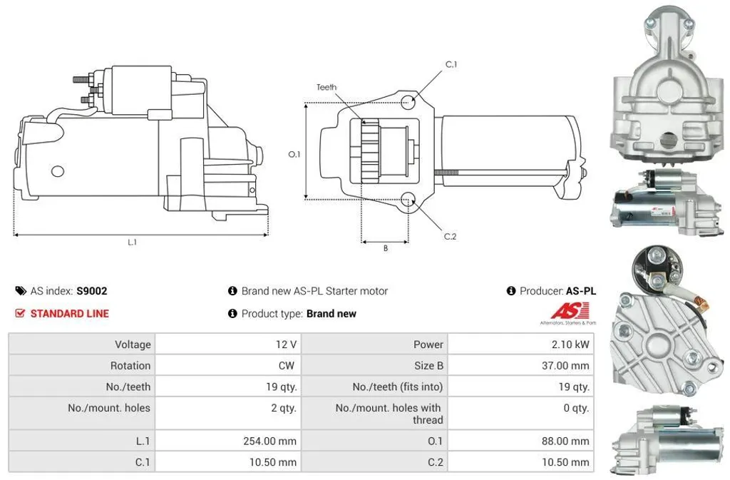 Démarreur pour Ford Transit 2.0 TDDI - Idéal Restauration Auto - 5