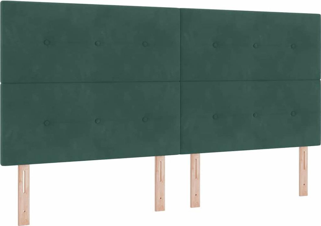 Kopfteil Dunkelgrün 200 cm Samt