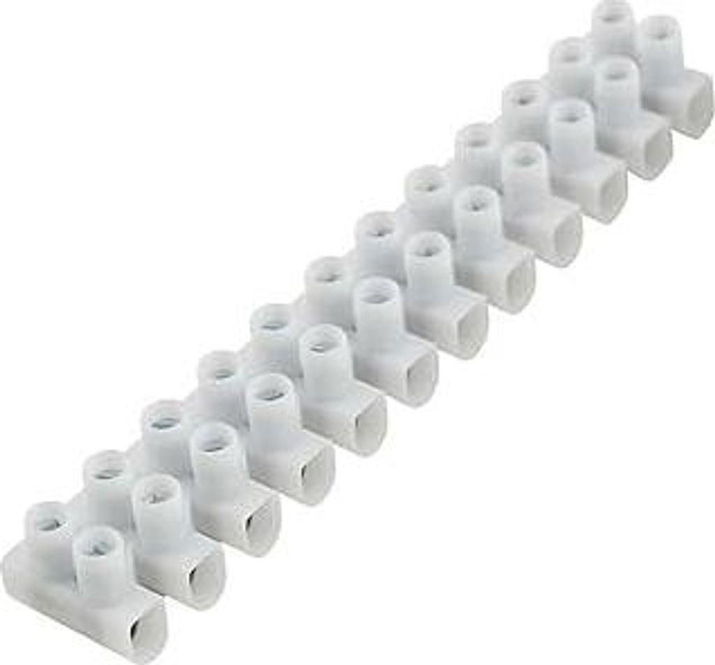 UNITEC Lüsterklemme 10 Stück | 12 polig | bis 380 Volt einsetzbar | 1,5 - 6,0 mm²| transparent