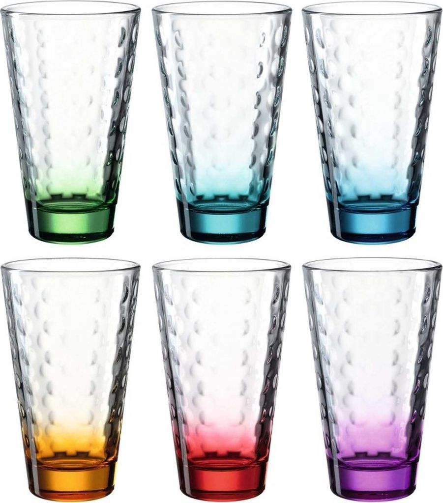 Leonardo Longdrinkbecher  OPTIC - mehrfabig, 6 tlg. Produktbild 