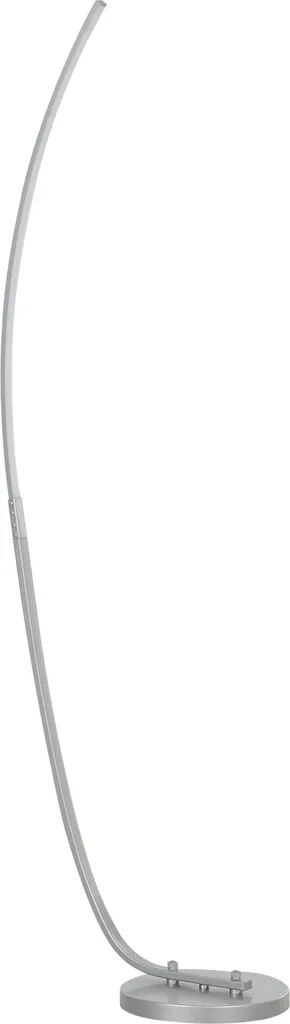 Lampadaire Dimmable Argenté LED avec Luminosité Réglable et Pied Stable