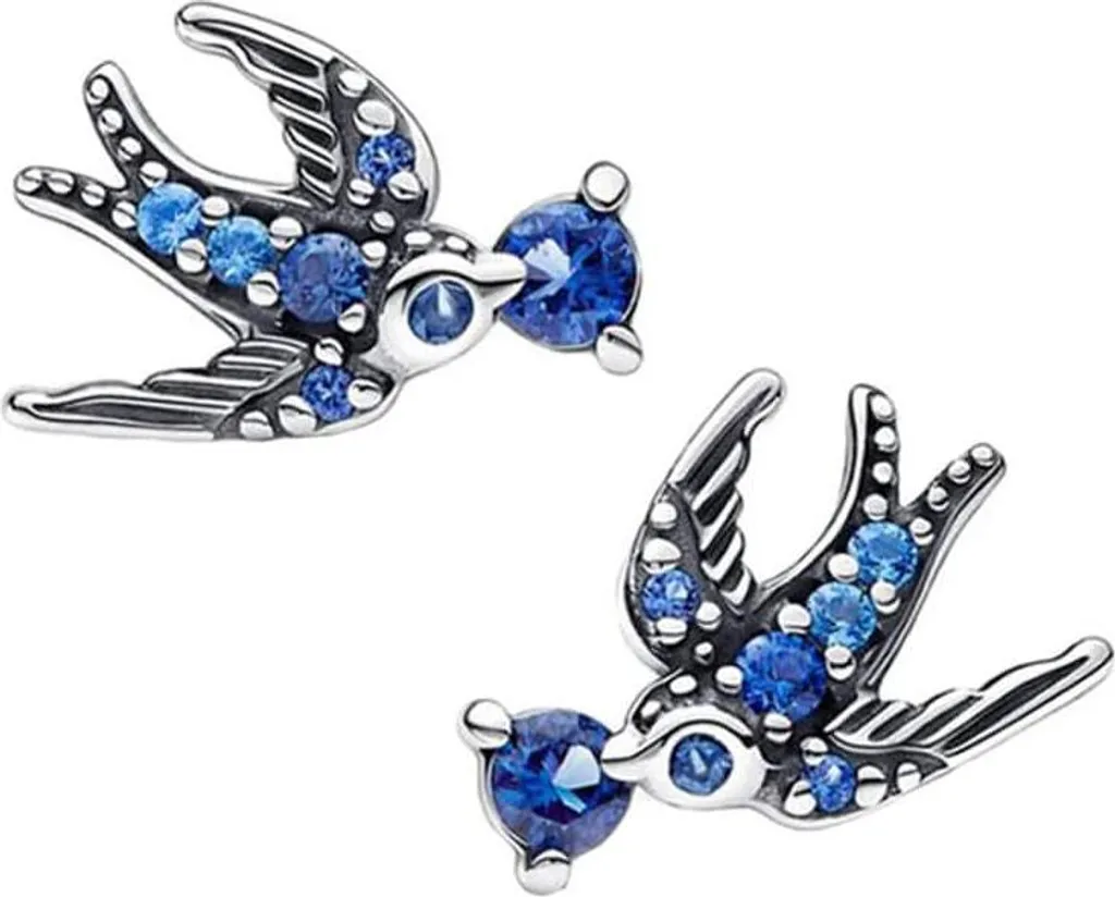 Orecchini Vintage Uccellini in Rame e Argento | Gioielleria Retrò