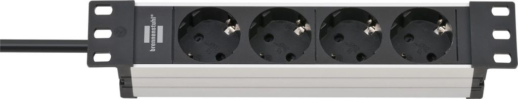 brennenstuhl 10" Steckdosenleiste Alu-Line 4-fach