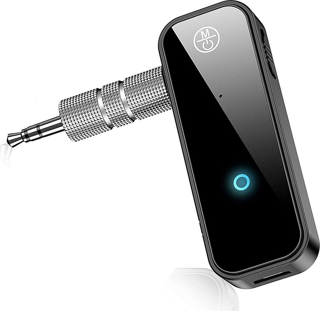 Bluetooth 5.0 2-in-1 AUX-Adapter, drahtloser Musik-Sender & Empfänger mit 3,5-mm Anschluss für TV, PC, Lautsprecher & Kopfhörer