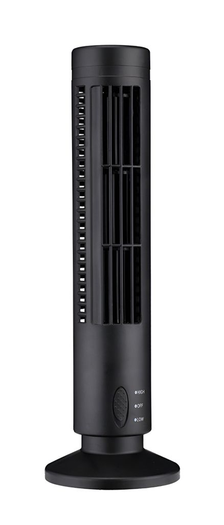 APT AG389E, stojący wentylator USB, 2,5W, 33cm, czarny Zdjęcie produktu 