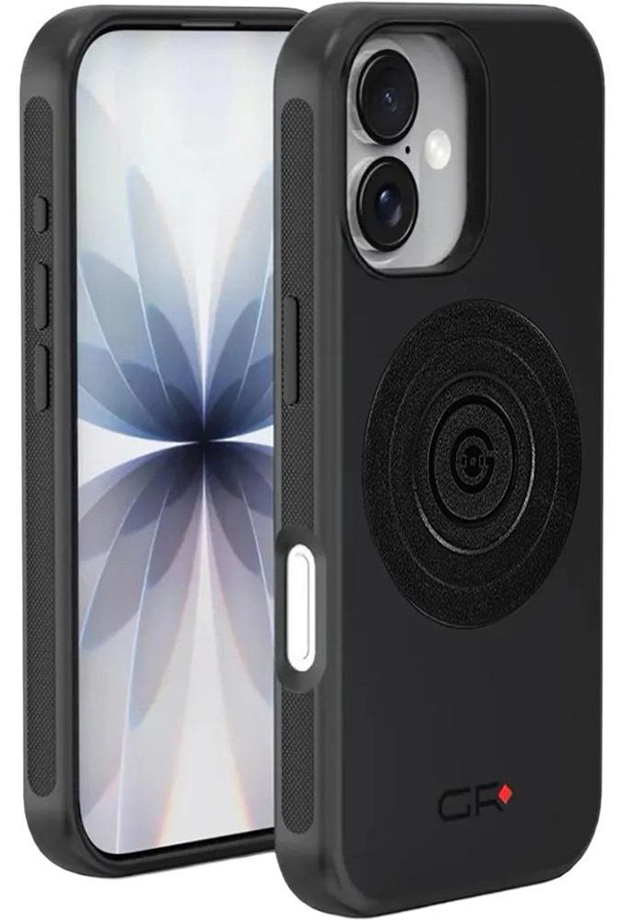 Handyhülle für iPhone 16 Plus mit Quick-Release-System und MagSafe, GRXPLORE GR-M66, Schwarz