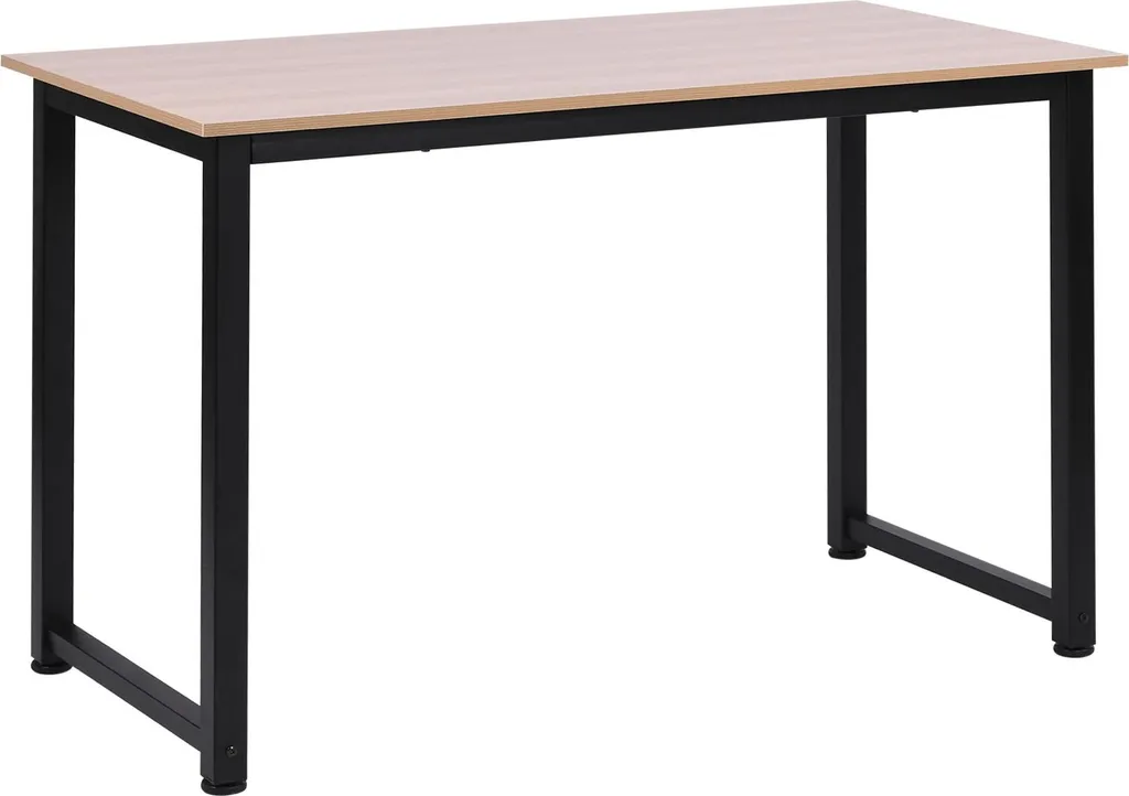 Bureau robuste noir 120x60 - Fini les tables instables - Pieds réglables