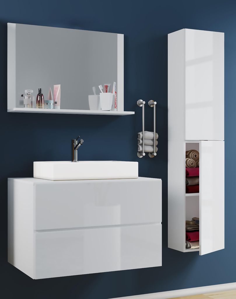 VCM my bath Badmöbel-Set Lendas L 915210 weiß 114,0 x 52,0 x 150,0 cm