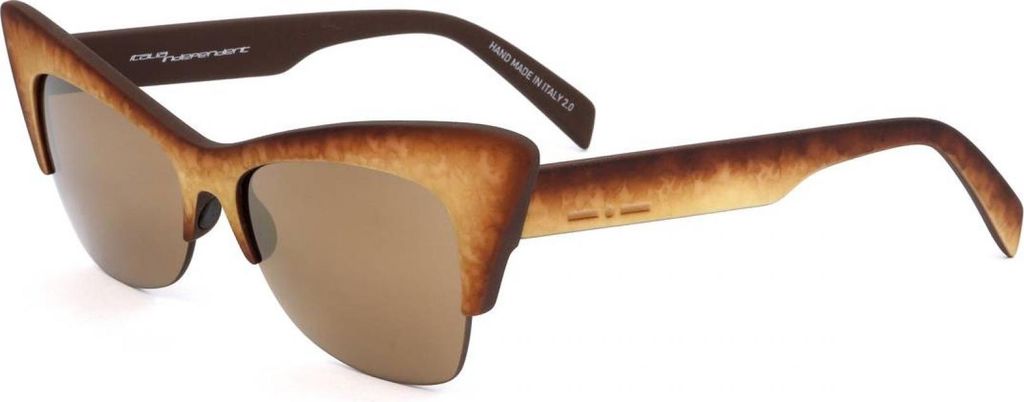 Italia Independent I I MOD. 0908 PEACH Brown sand 52/17/138 Damen Sonnenbrillen