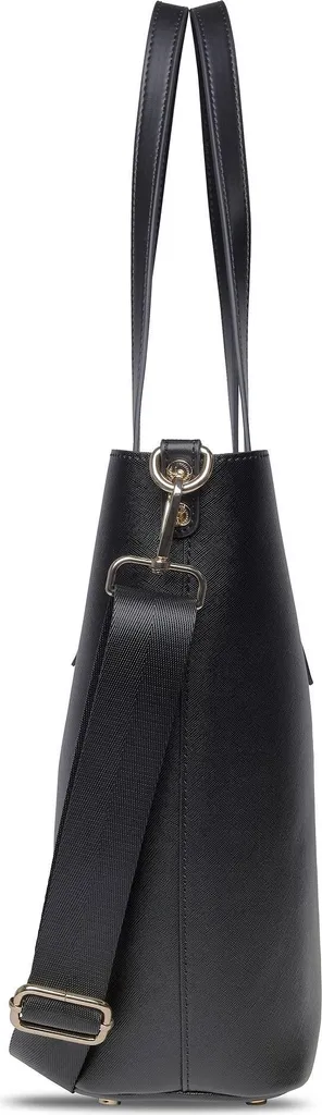 Fini les sacs rayés avec le cabas bugatti Ella Saffiano Noir robuste - 4