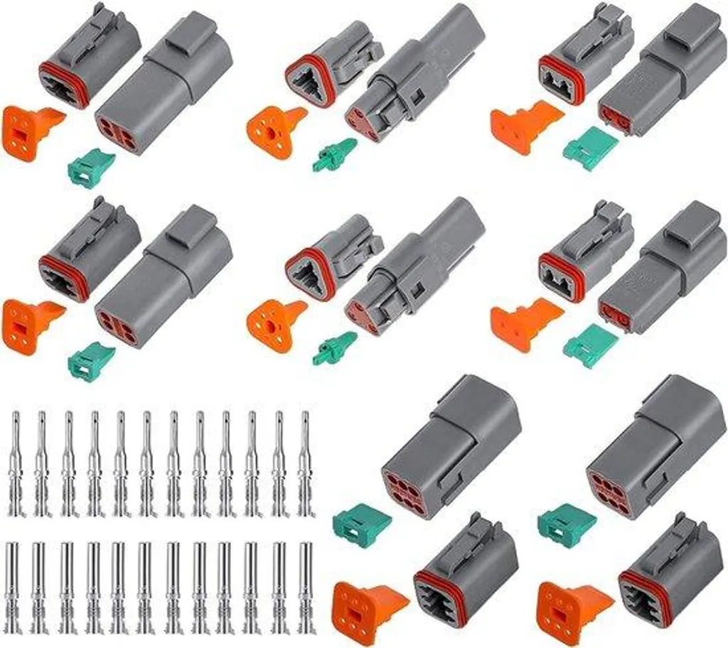 Bornes électriques DT avec joints d'étanchéité - Pack robuste multi-broches