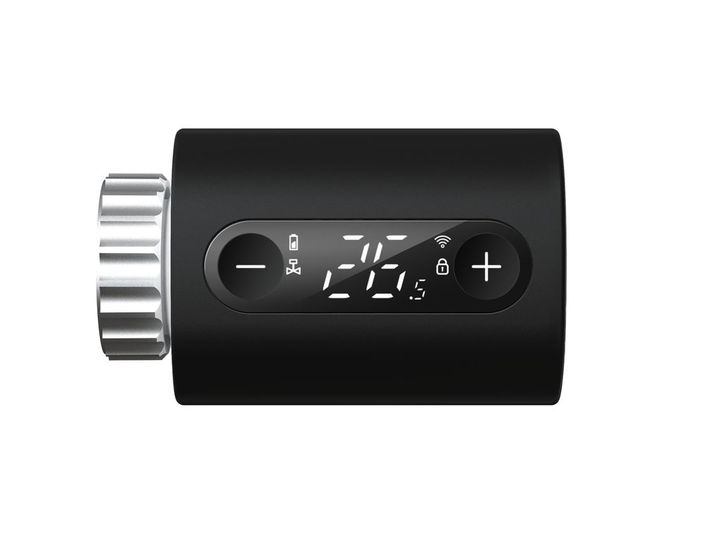 sanicomfort Smart Thermostatkopf WiFi Schwarz – Produktbild 