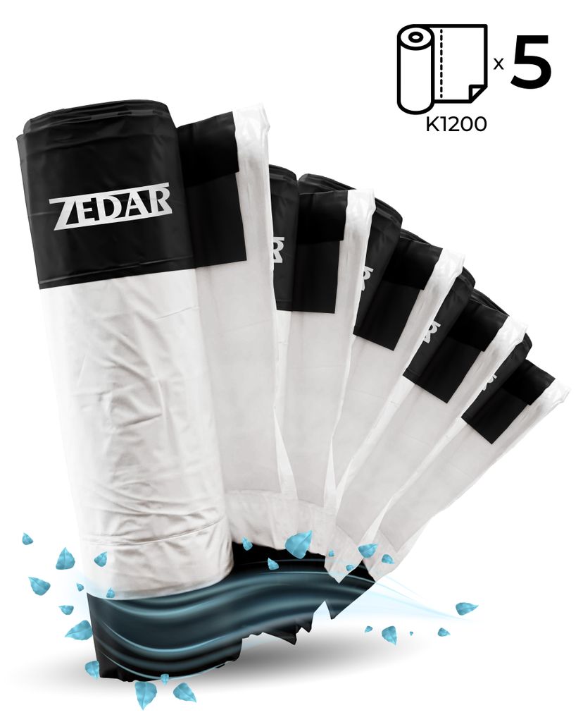 Zedar Katzenstreubeutel für Zedar K1200 Katzentoilette Selbstreinigend - Automatische Katzenstreubeutel - 5 Rollen - 15 Stück pro Rolle