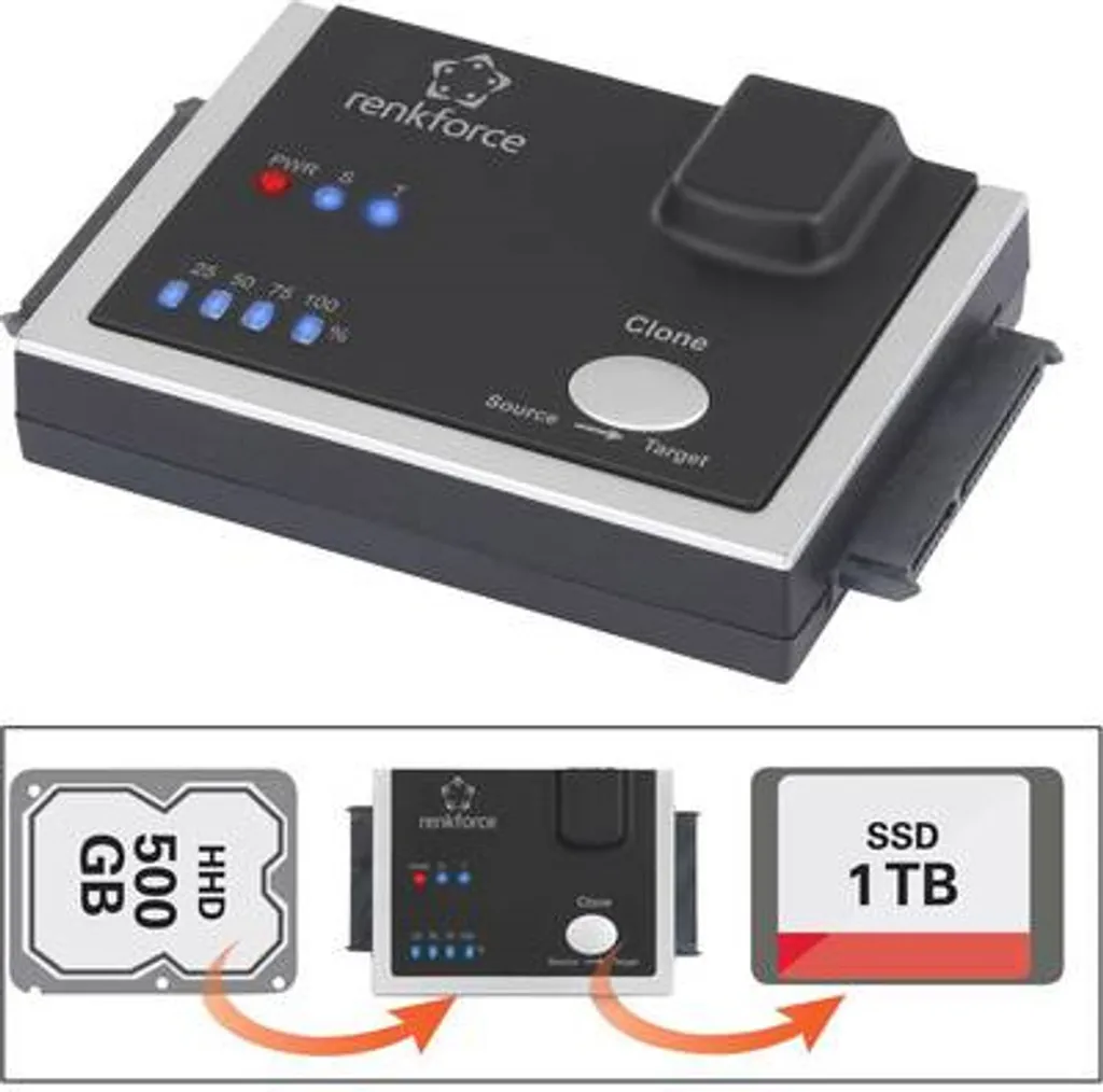 Renkforce RF-3390044 Duplicatore Dischi SATA - Qualità Garantita