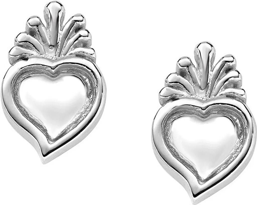 Orecchini Amen Argento Sacro Cuore: Eleganza Sacra per Donna 925