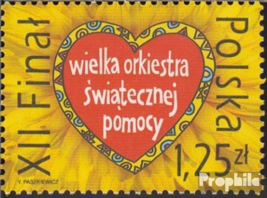 Briefmarken Polen 2004 Mi 4092 (kompl.Ausg.) postfrisch Großes Orchester Weihnachtshilfe