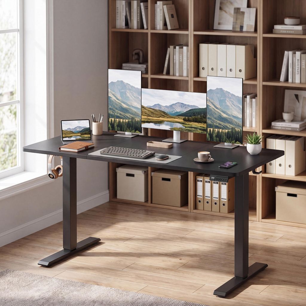 VASAGLE Elektrischer Höhenverstellbarer Schreibtisch mit Produktbild 