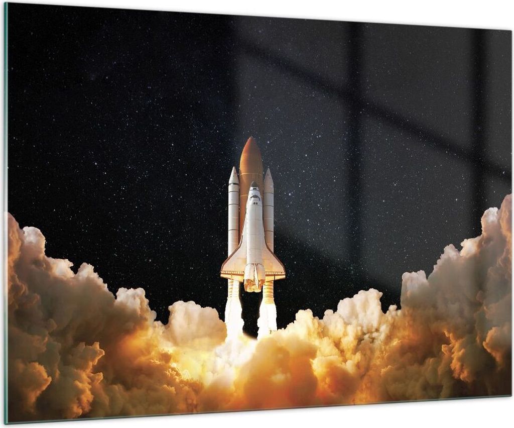 Bilder auf glas - Einteilig - Abheben Rakete Kosmos - Produktbild 