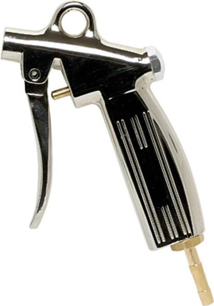 Riegler Blaspistole ohne Düse, Alu-Druckguss vernickelt, Tülle LW 9