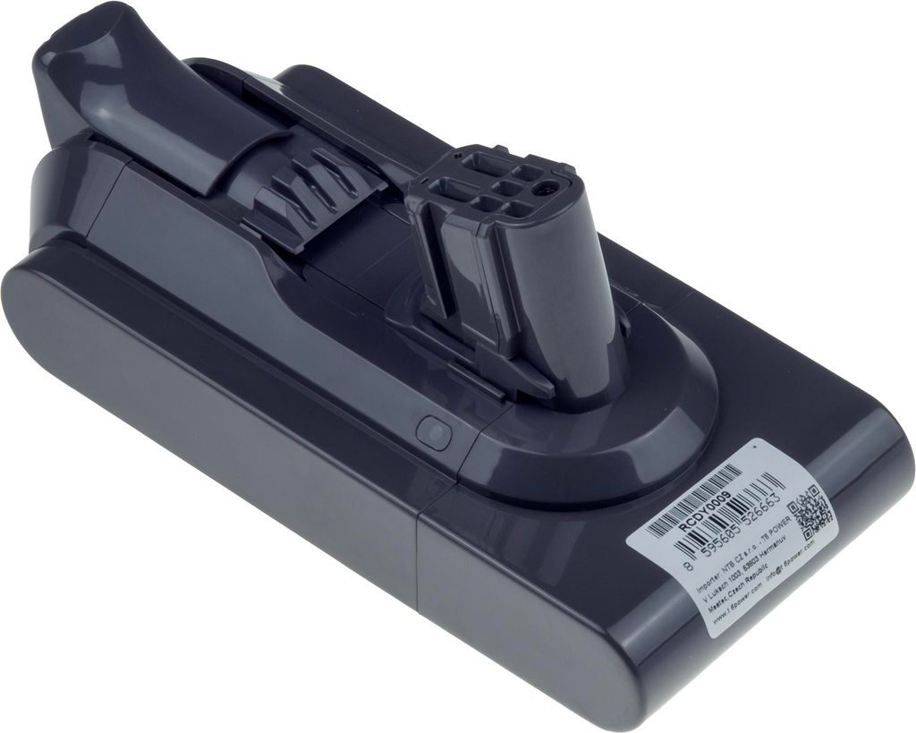 T6 Power Akku für Dyson SV46, Li-Ion, 25,2 V, 2500 mAh (63 Wh), grau