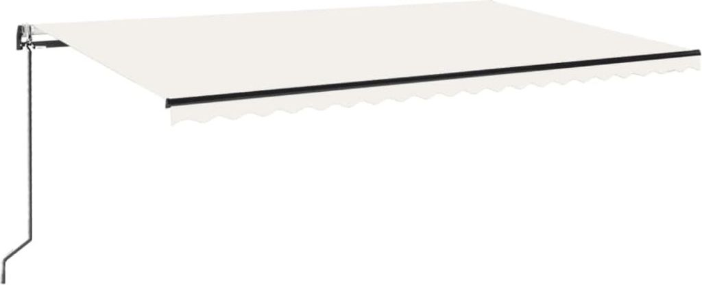 vidaXL Markise Automatisch Einziehbar 500x300 cm Creme