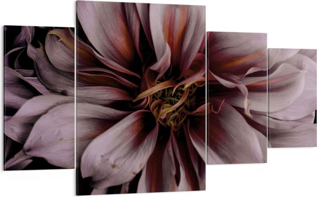 Bild auf Leinwand - Leinwandbild - 4 Teile - Blumenstrauß Produktbild 