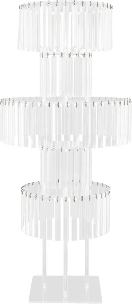 Étagère porte-plante 5 étages en acrylique et argent pour salon moderne