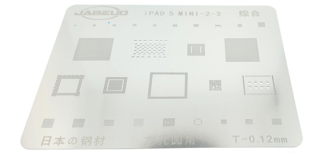 Reballing-Schablone für iPad 5 Mini 1 2 3 Jabeud IC