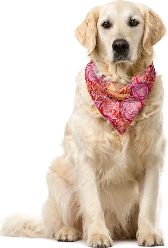Offerta Bandana ABAKUHAUS 55x55 cm Rose Rosa - Accessorio Pet Top