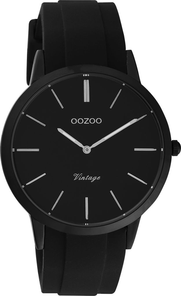Oozoo Armbanduhr dunkelblau Edelstahl C20102 Vintage Damen Quarzuhr UOC20173