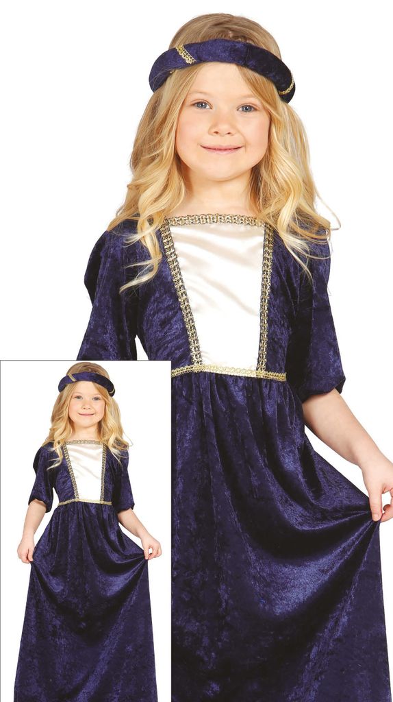Principessa Costume Medievale Bambini Abito Regina Immagine del prodotto 