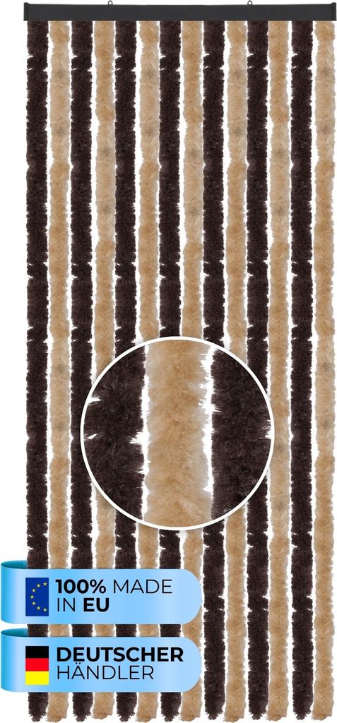 Tenda soffice (56x185 cm) per porte "Beige - Brown" come Immagine del prodotto 