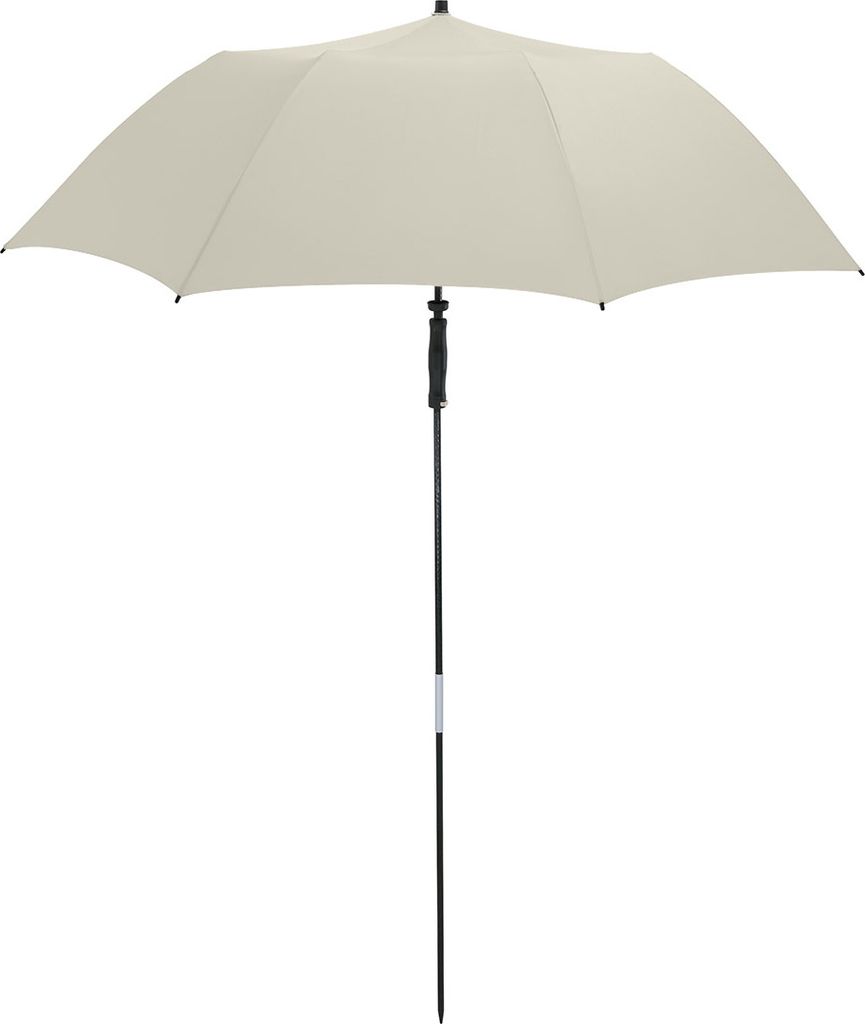 FARE Strand-Sonnenschirm Travelmate Camper Lichtschutzfaktor UPF 50+ Koffertauglich Regenfest Fiberglas 725g, Farbe:Creme