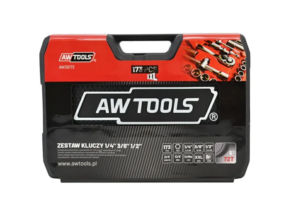 Mallette de Clés et Outillage à Main AWTools 173pc pour le Bricolage - 3