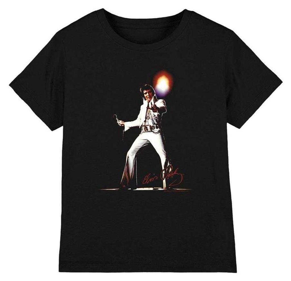 Elvis Presley - "Glorious" T-Shirt für Kinder TV33510 (128) (Schwarz)