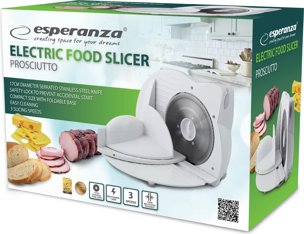 Trancheuse Esperanza EKM017W 150W : Finissez-en avec la coupe manuelle - 6