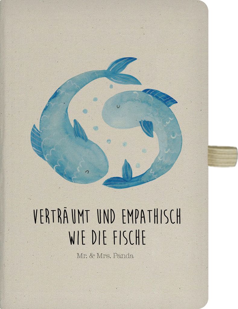Mr. & Mrs. Panda Adressbuch Sternzeichen Fische - Transparent - Geschenk, Reisetagebuch, Geburtstag Februar, Sternbild, Journal, notizbuch, Kladde,...