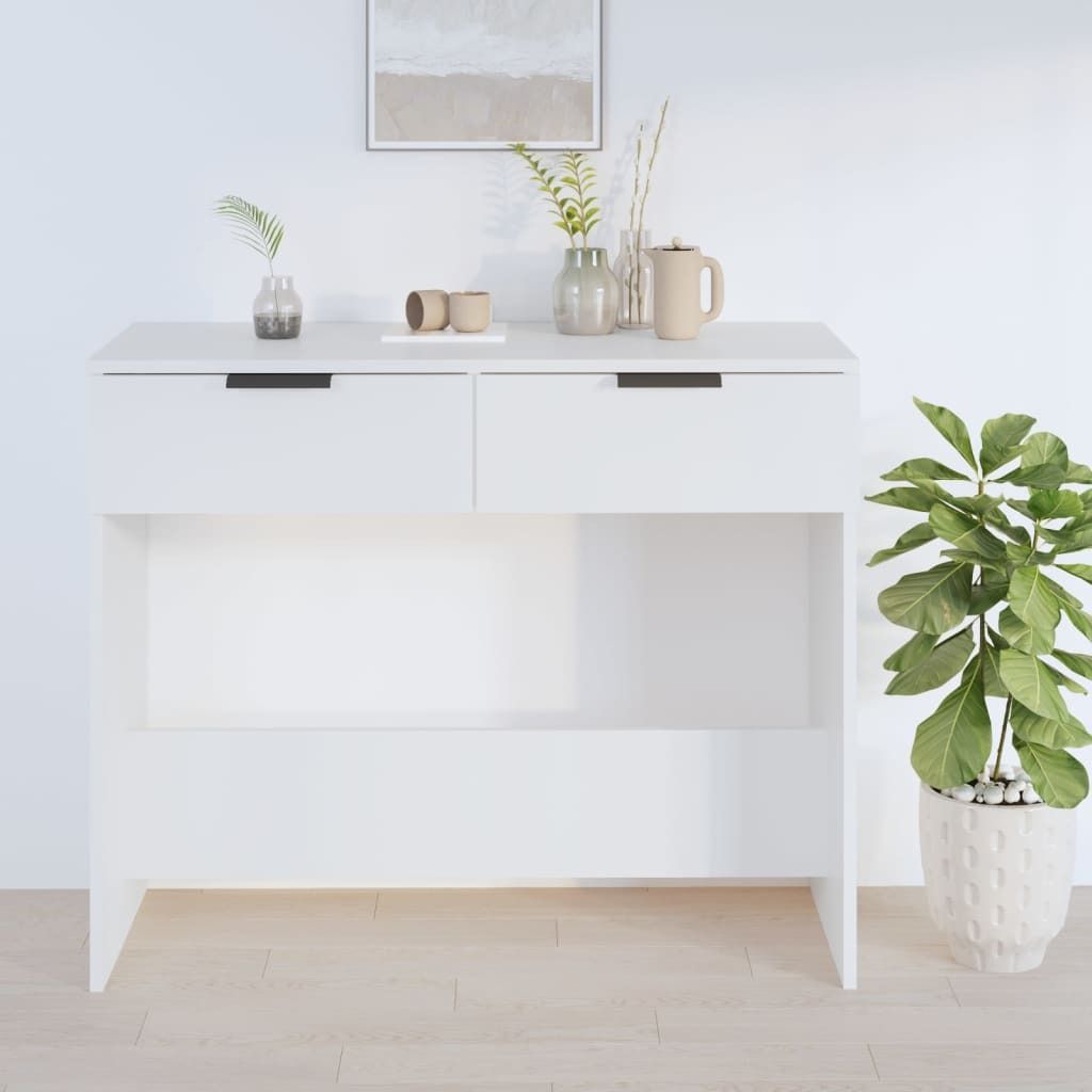 "SALE 2026"Konsolentische - Weiß Konsolentisch Weiß 90x36x75cm Holzwerkstoff Stabli Möbel2469078