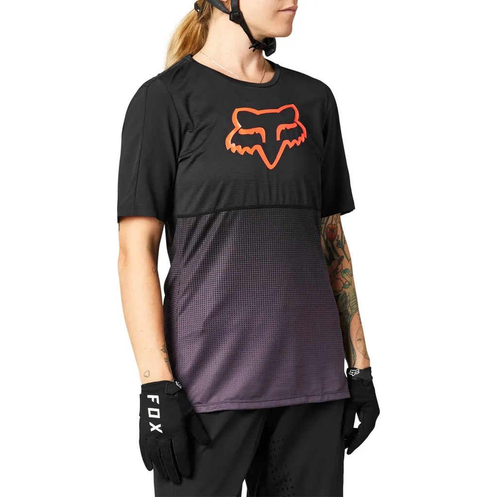 Maillot VTT FOX Flexair pour Femme Noir et Violet en Taille L Performance