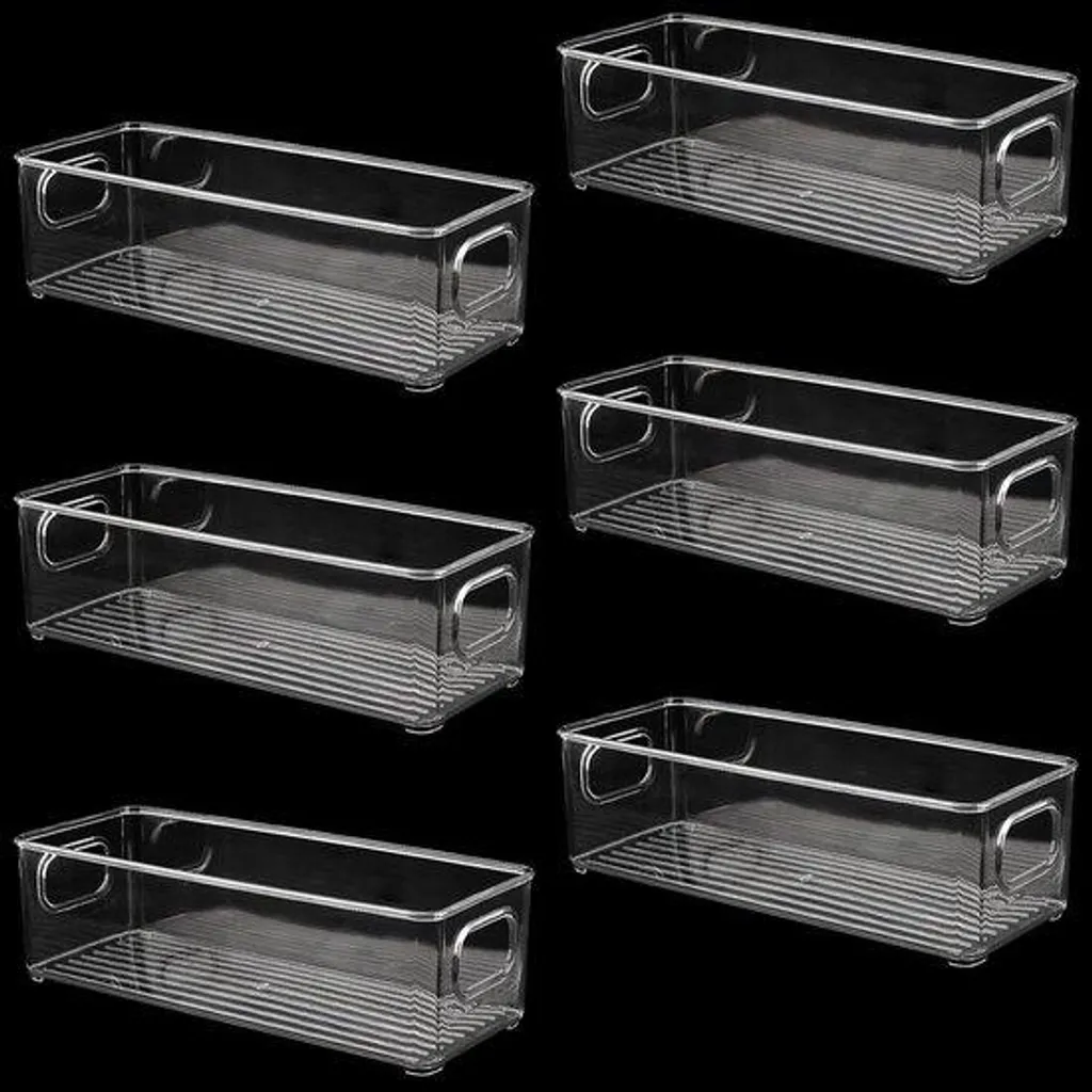 Lot de 6 boîtes de conservation empilables pour fruits et légumes frais