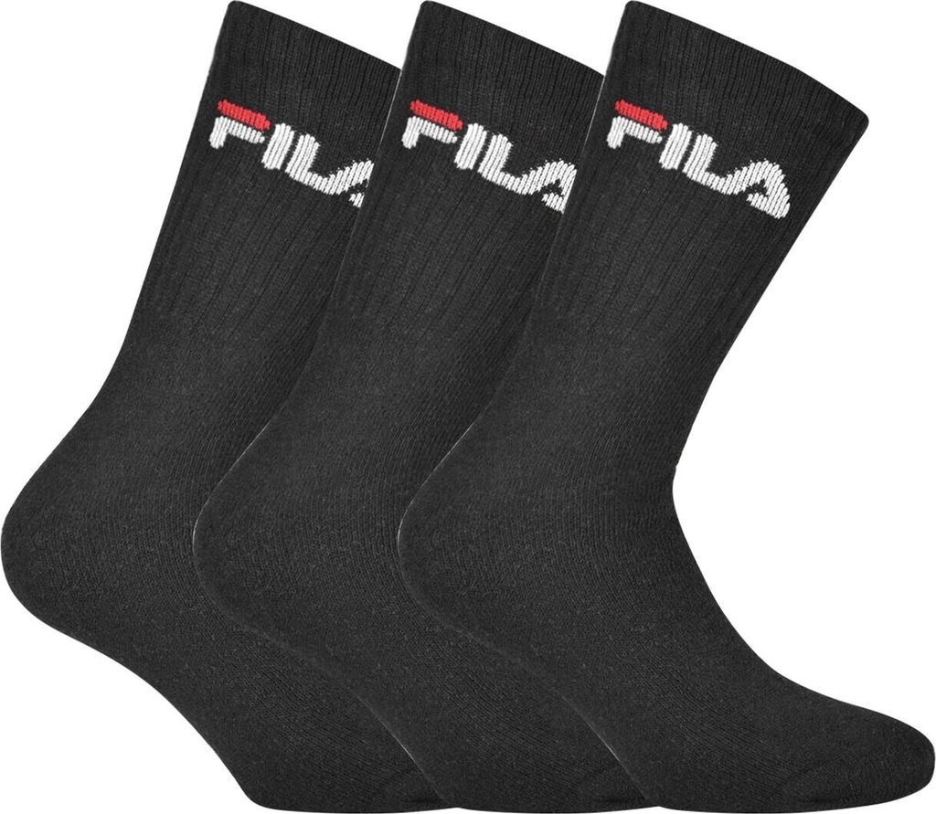 Fila - Tennis Socks 3-Pack - Schwarze Sportsocken Produktbild 