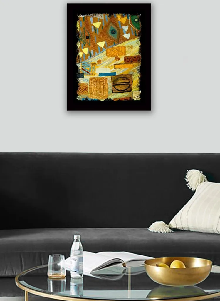 Habillez vos murs vides avec ce tableau Wallity 41x56 cm en bois coloré