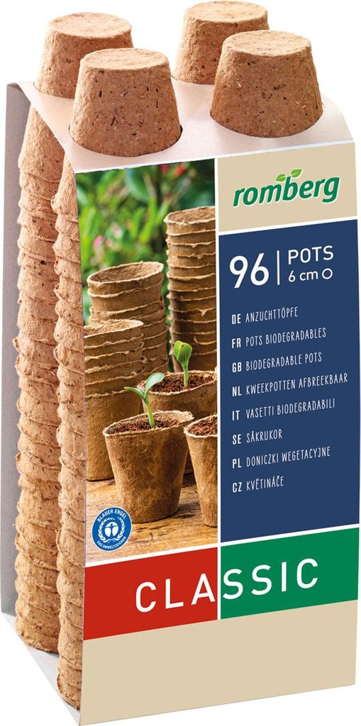 Romberg 96 Anzuchttöpfe Ø 6 cm biologisch Produktbild 