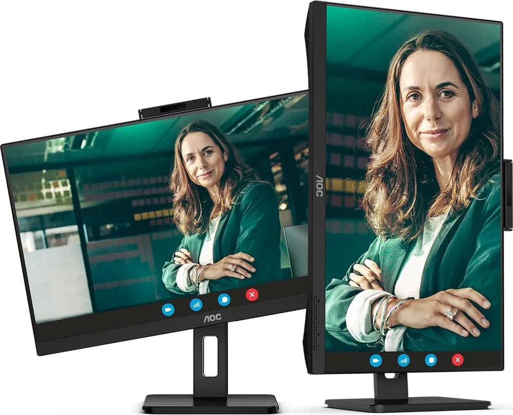 AOC 24P3QW Écran 24 pouces IPS Webcam Windows Hello et Double HDMI DP - 17