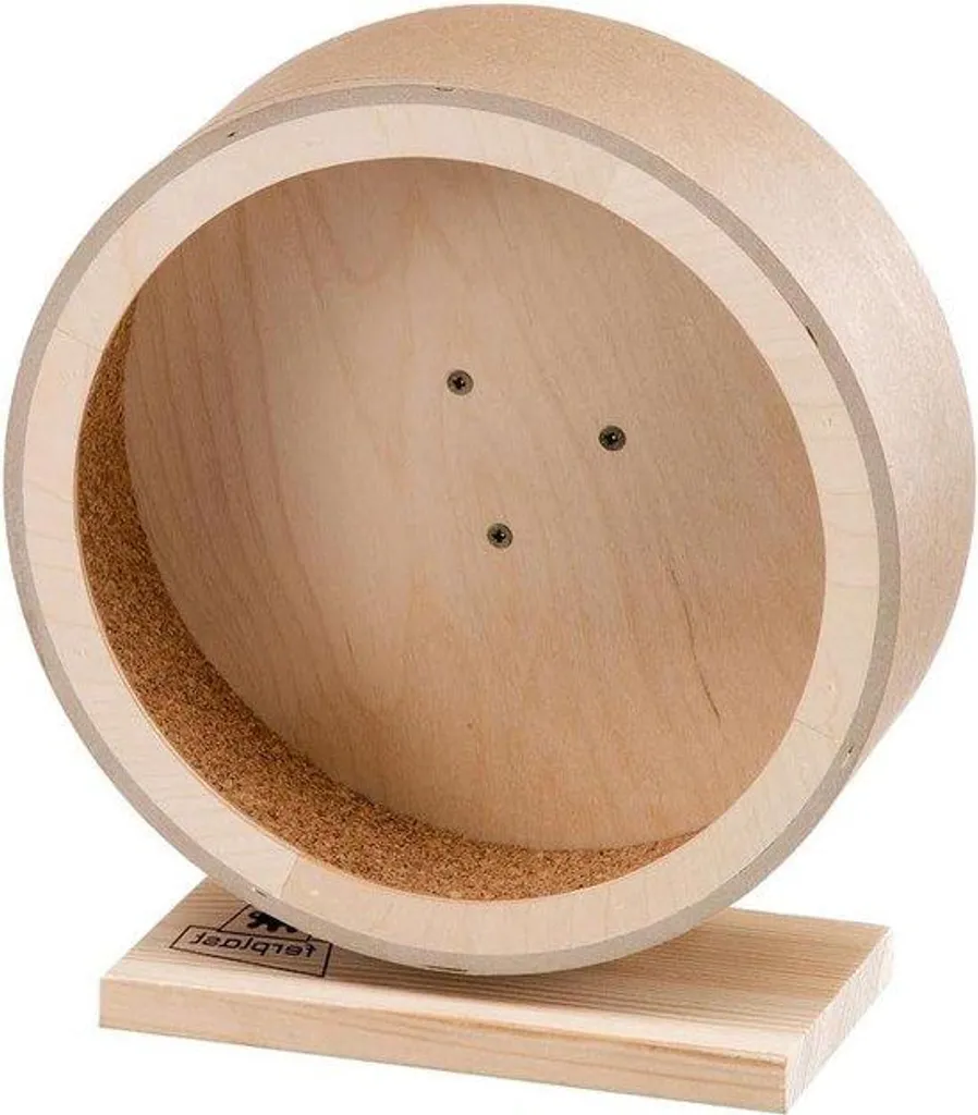 Roue pour hamster en bois 21 cm - Idéal pour l'activité physique du rongeur