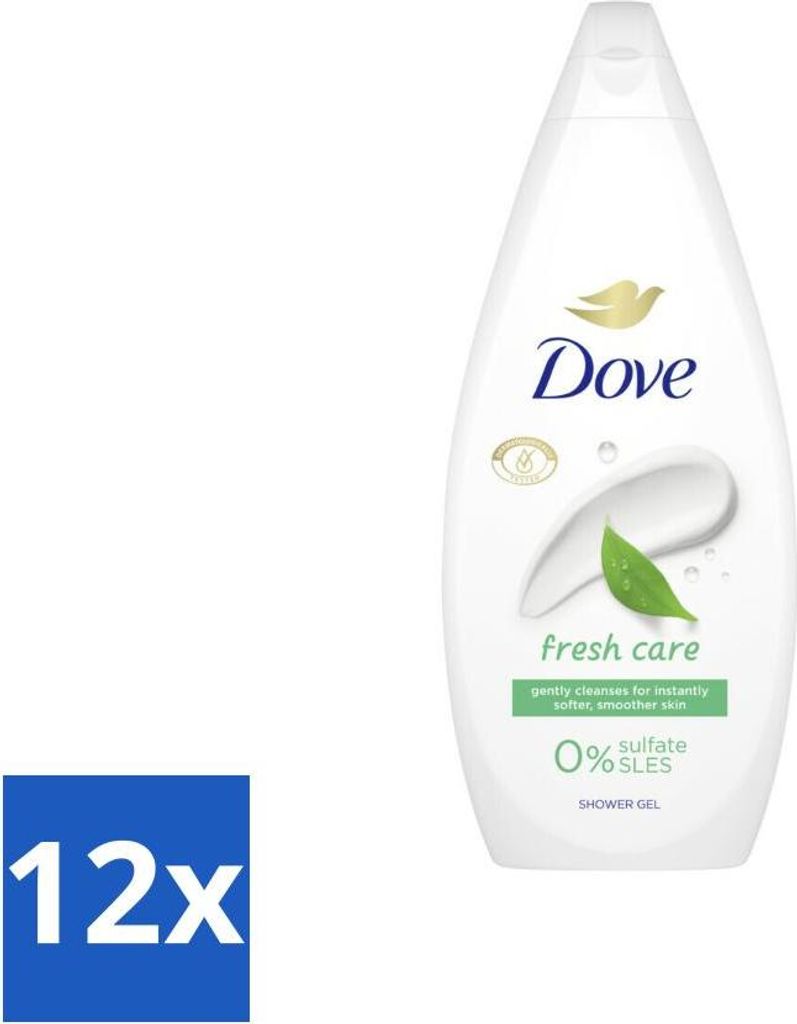 Dove Duschcreme - Frische Pflege - 720 ml - Vorteilspack - 12 Stücke