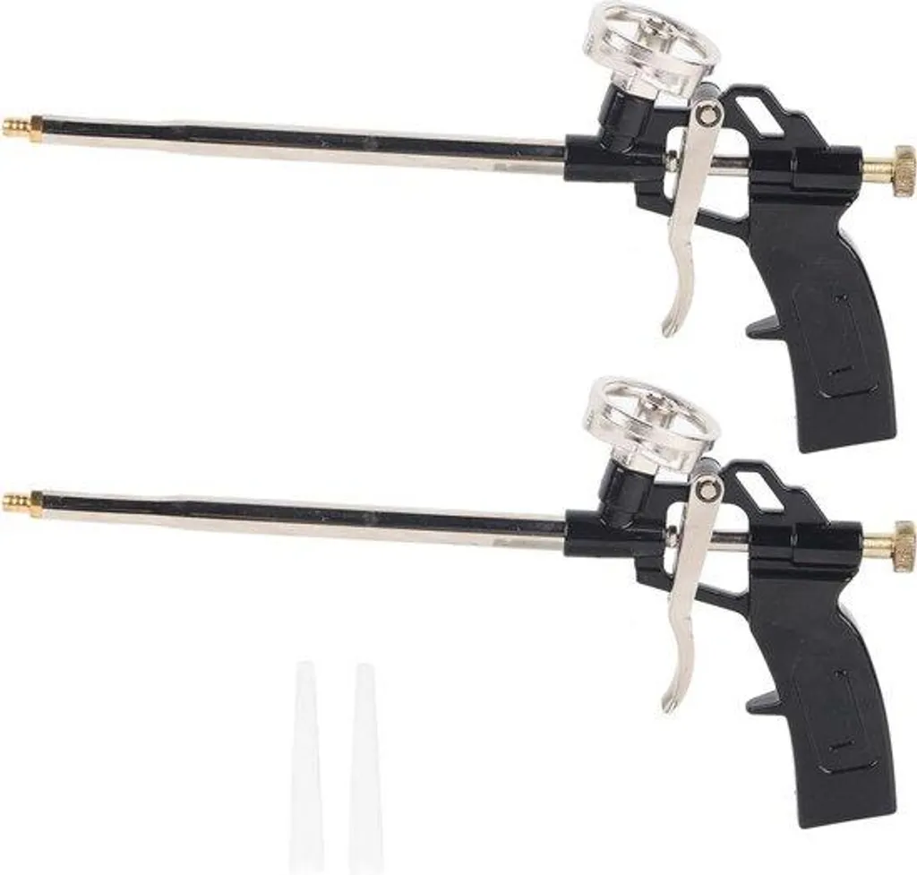 Pistolet mousse expansive haute pression inox avec réglage de débit fin