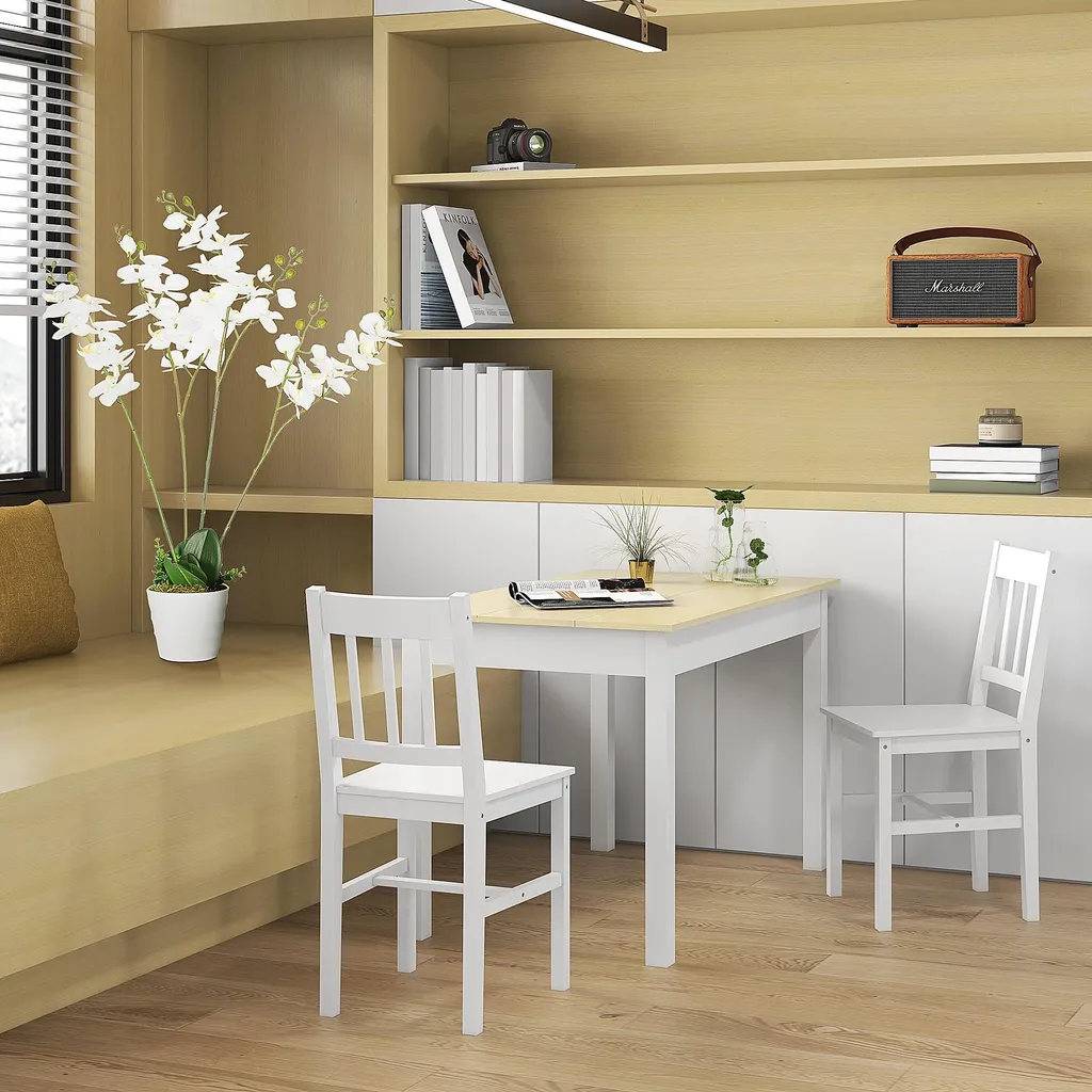 Table à manger compacte 119 cm idéale pour petit appartement et studio - 11
