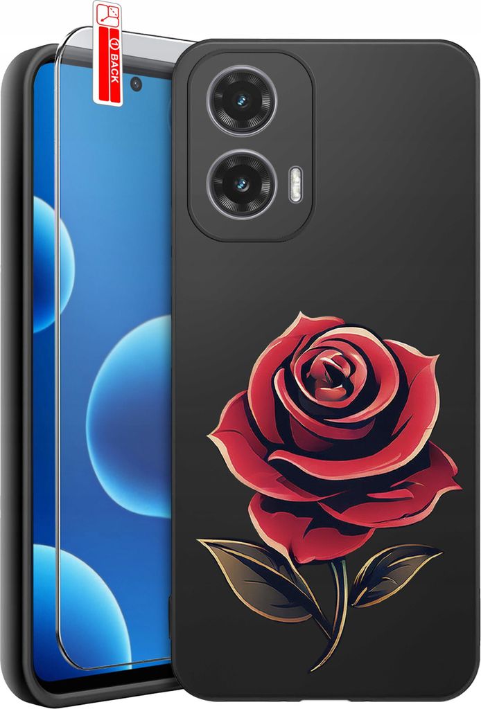 Hülle für Motorola Moto G45 5G | Designs | Mattes Silikon-Case + 9H-Glas